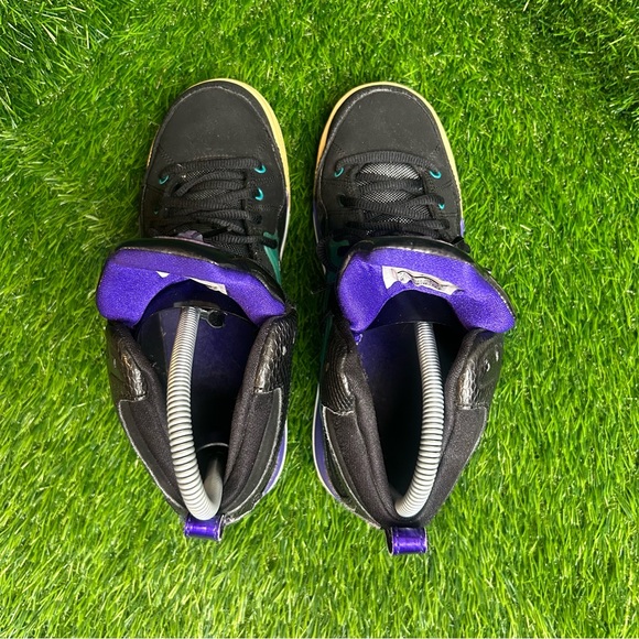 Nike Kids Sneakers Black Purple Teal - Picture 5 of 8